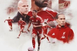 利物浦晒“双红会”海报：斯洛特、萨拉赫、范迪克、维尔茨等出镜